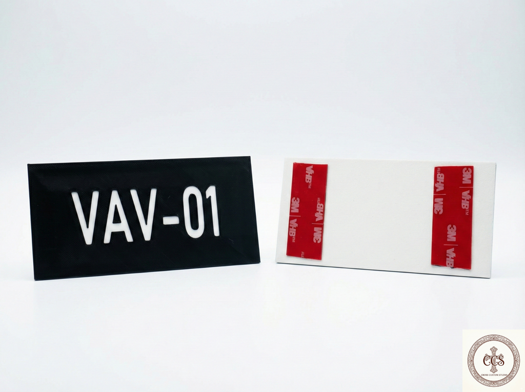 Engraved Plastic Equipment Labels | Electrical Panel Tags | Mechanical Room Signs | Custom Plastic HVAC ID Plates