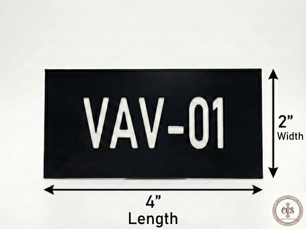 Engraved Plastic Equipment Labels | Electrical Panel Tags | Mechanical Room Signs | Custom Plastic HVAC ID Plates