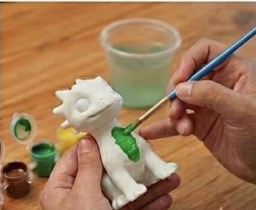 DIY Paint Your Own Dragon Figurine Kit | 3D Printed Kids Craft