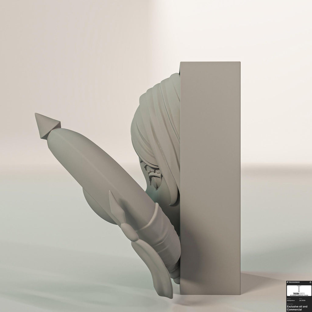 Wandering Elf Mage Book Nook | Fantasy Adventure 3D Shadow Box | Anime Room Decor 3D Wall Art