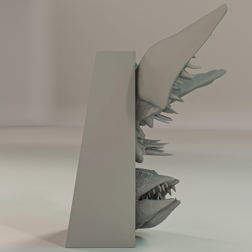 Petal Faced Monster Book Nook | 80s Sci-Fi Horror 3D Shadow Box | Creepy Alien 3D Wall Art