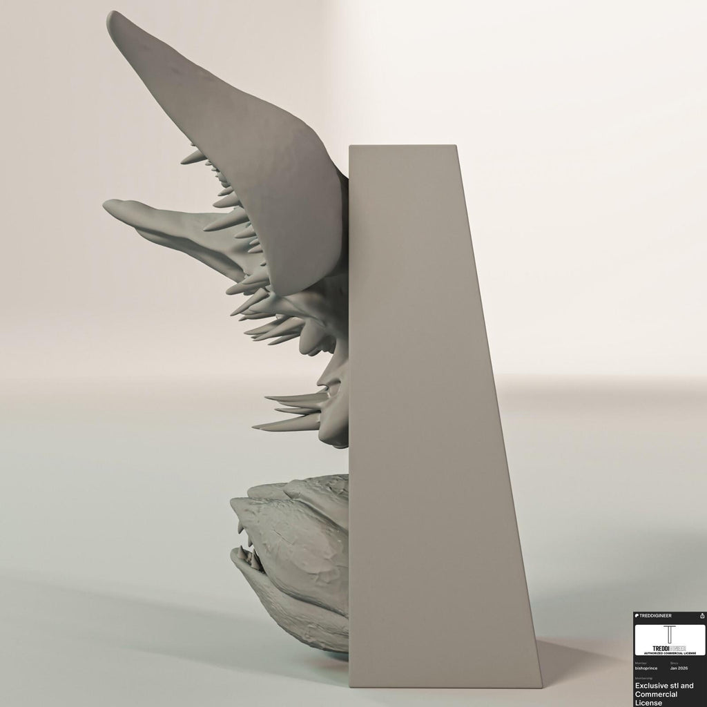 Petal Faced Monster Book Nook | 80s Sci-Fi Horror 3D Shadow Box | Creepy Alien 3D Wall Art