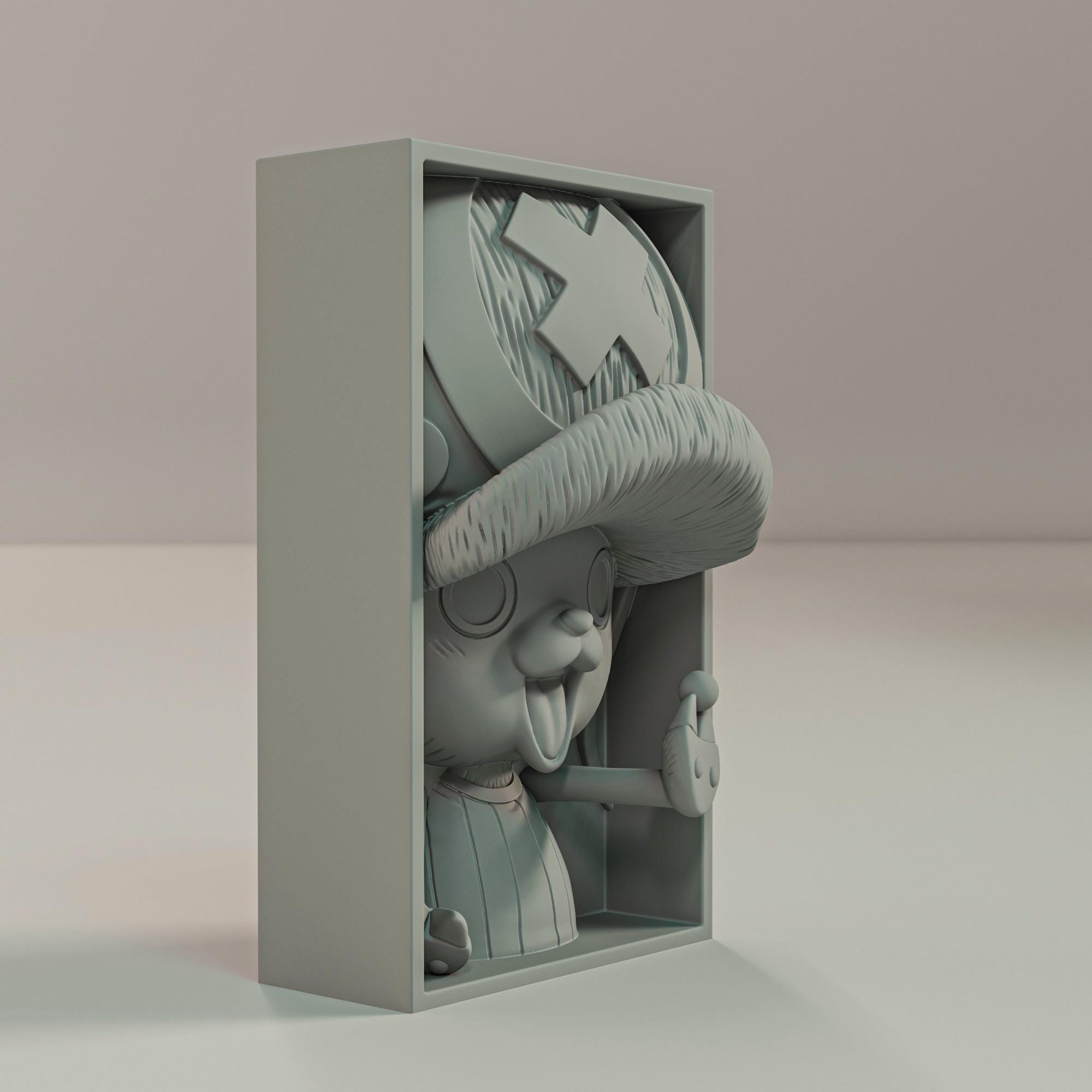 Cute Reindeer Doctor Book Nook | Anime Pirate 3D Shadow Box | Kawaii Decor 3D Wall Art