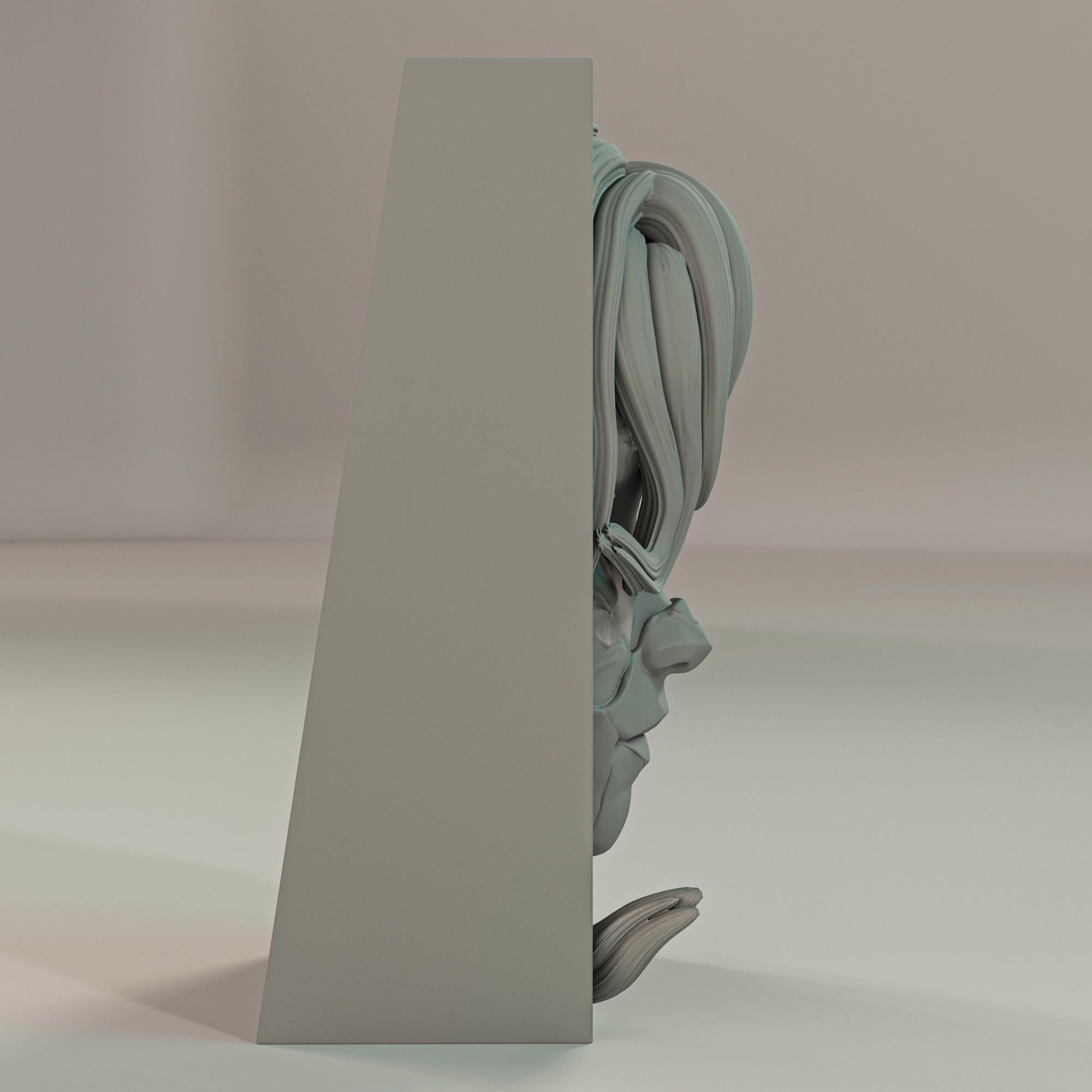 Painter Heroine Book Nook | Surreal RPG 3D Shadow Box | Fantasy Gamer 3D Wall Art