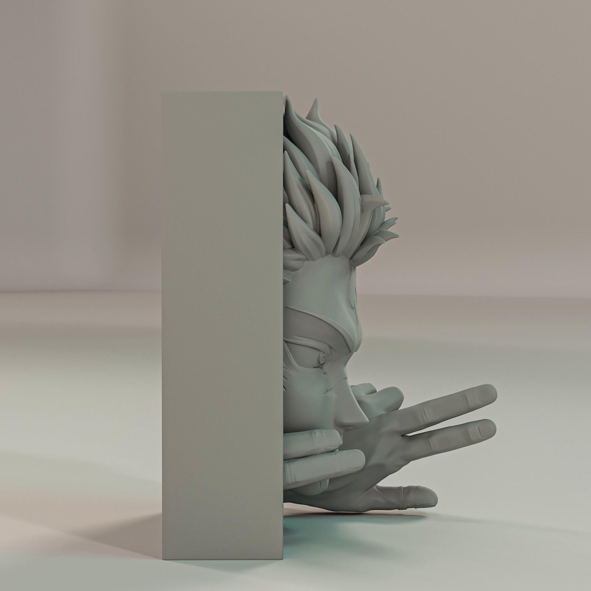 Cursed Spirit King Book Nook | Supernatural Anime 3D Shadow Box | Demon Vessel 3D Wall Art