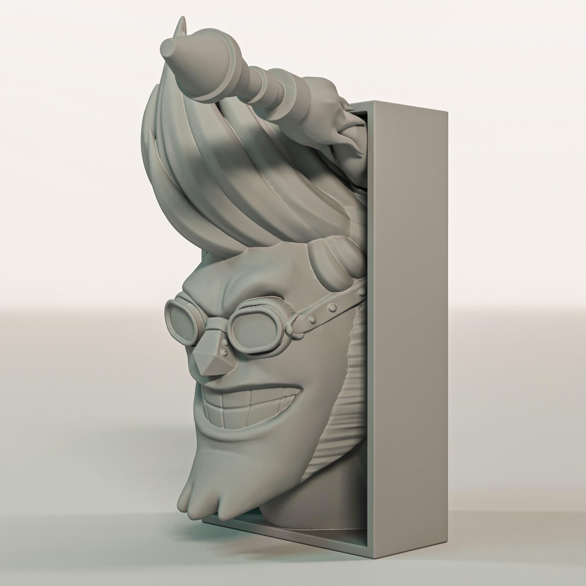 Super Cyborg Mechanic Book Nook | Pirate Adventure 3D Shadow Box | Robot Anime 3D Wall Art