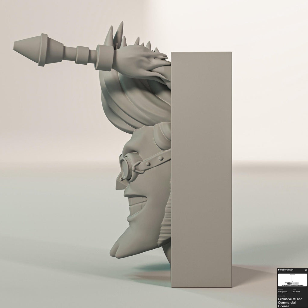 Super Cyborg Mechanic Book Nook | Pirate Adventure 3D Shadow Box | Robot Anime 3D Wall Art