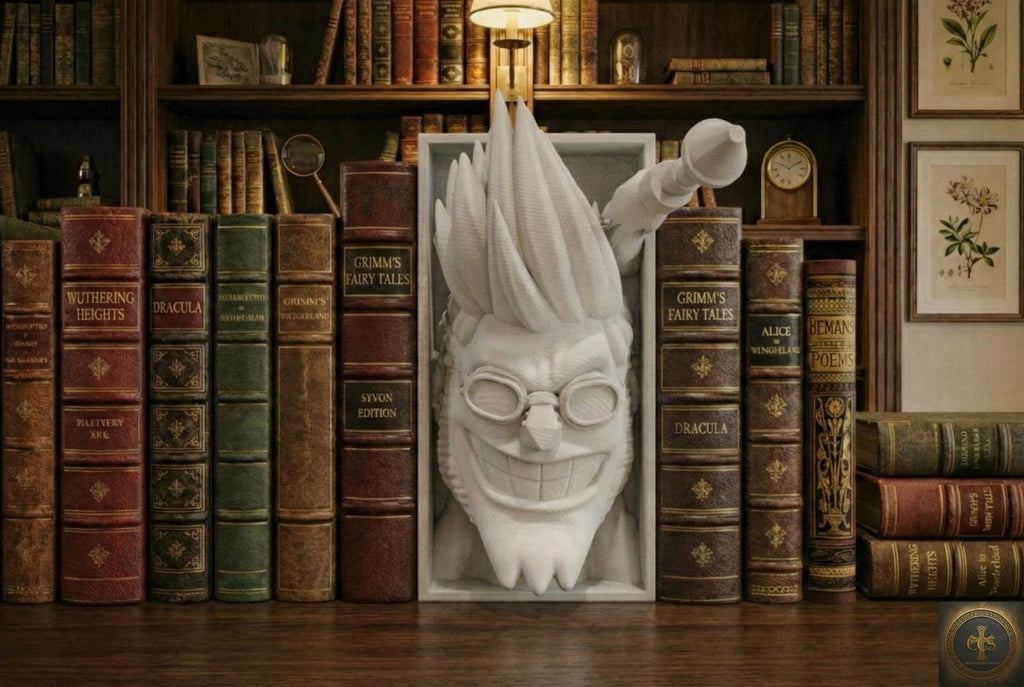 Super Cyborg Mechanic Book Nook | Pirate Adventure 3D Shadow Box | Robot Anime 3D Wall Art