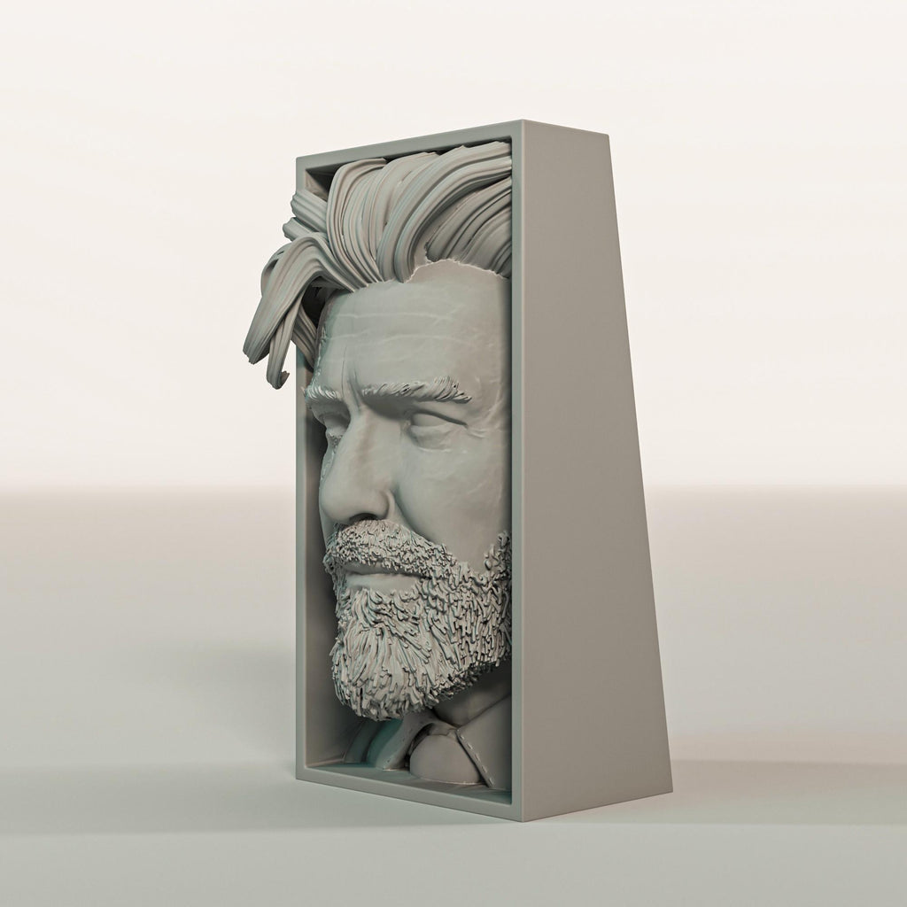 Tragic Gunner Book Nook | Surreal Fantasy RPG 3D Shadow Box | Gamer 3D Wall Art