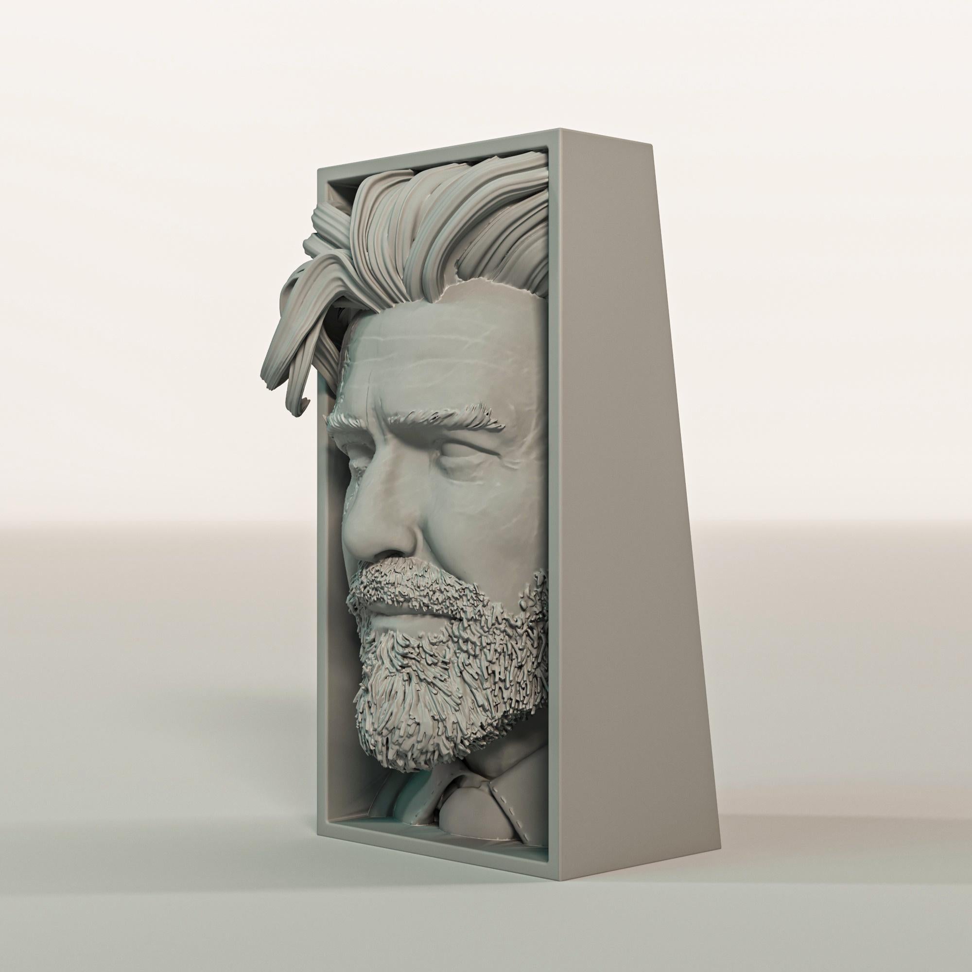 Tragic Gunner Book Nook | Surreal Fantasy RPG 3D Shadow Box | Gamer 3D Wall Art