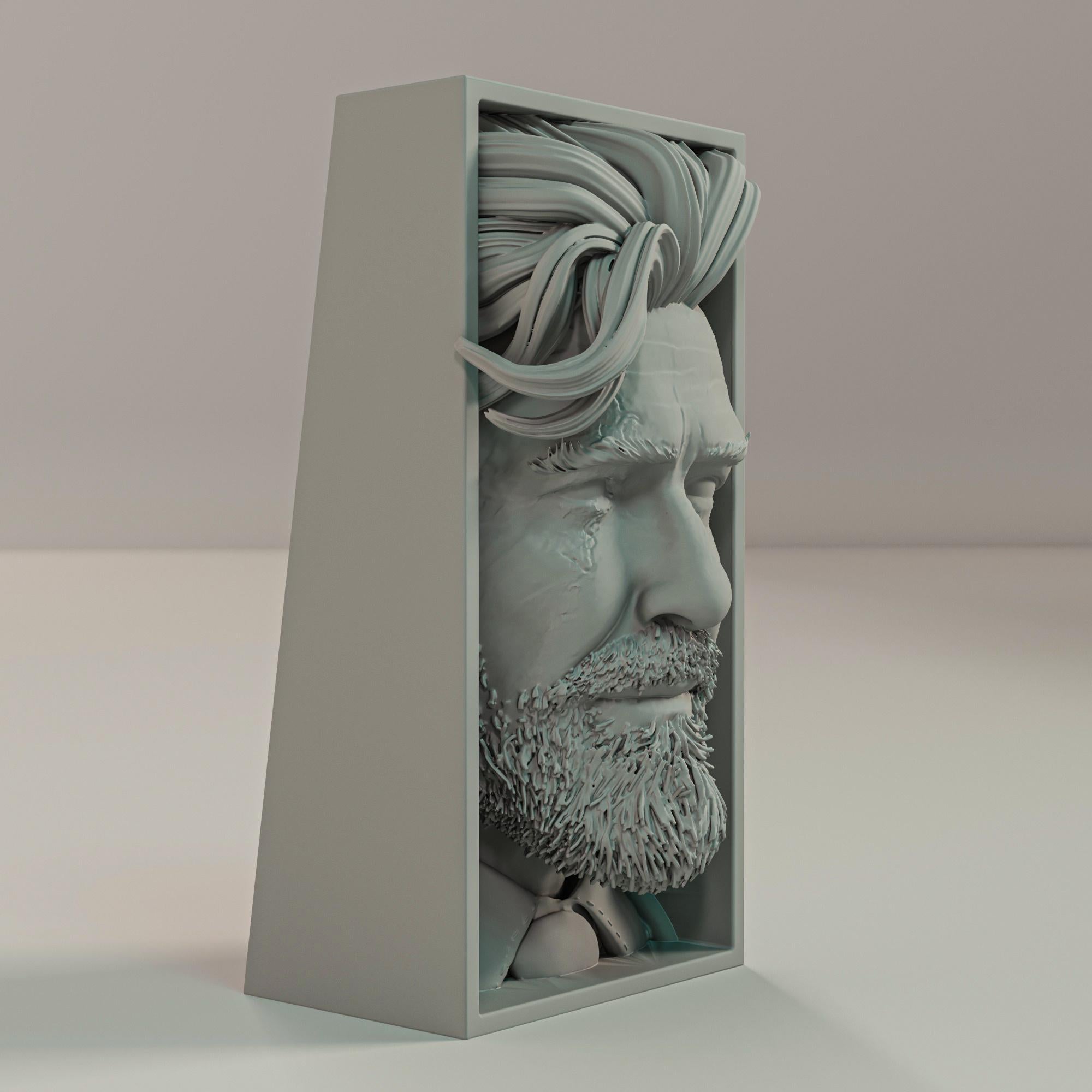 Tragic Gunner Book Nook | Surreal Fantasy RPG 3D Shadow Box | Gamer 3D Wall Art