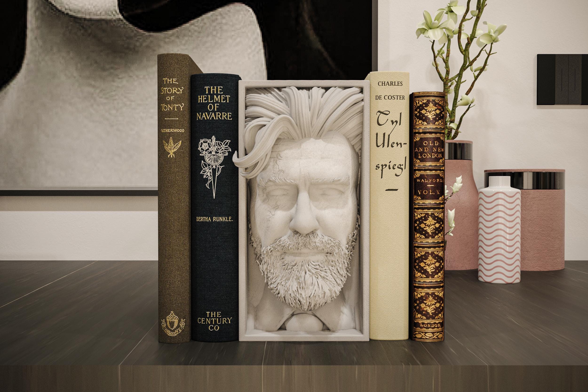 Tragic Gunner Book Nook | Surreal Fantasy RPG 3D Shadow Box | Gamer 3D Wall Art