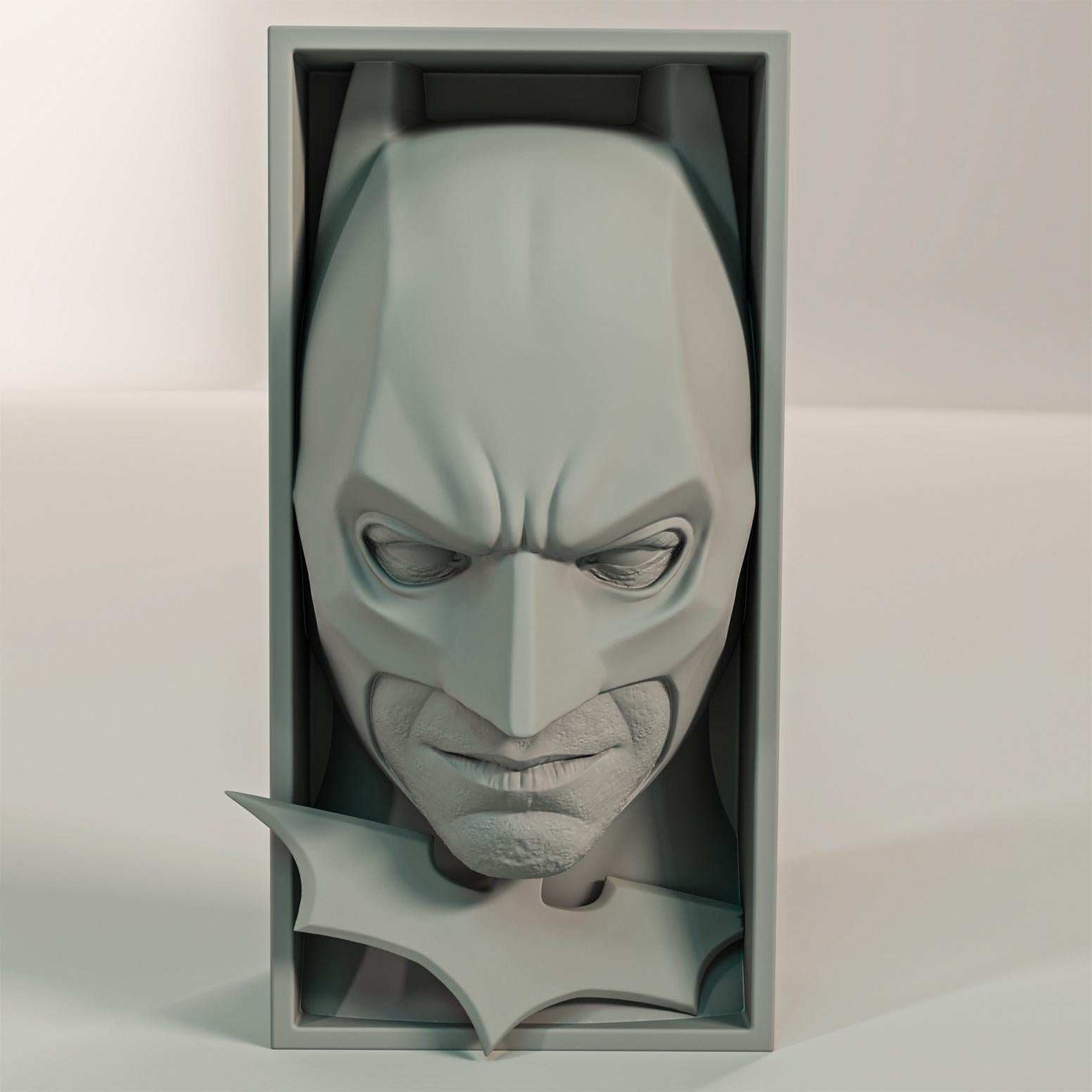 Dark City Vigilante Book Nook | Noir Hero 3D Shadow Box | Superhero Decor 3D Wall Art