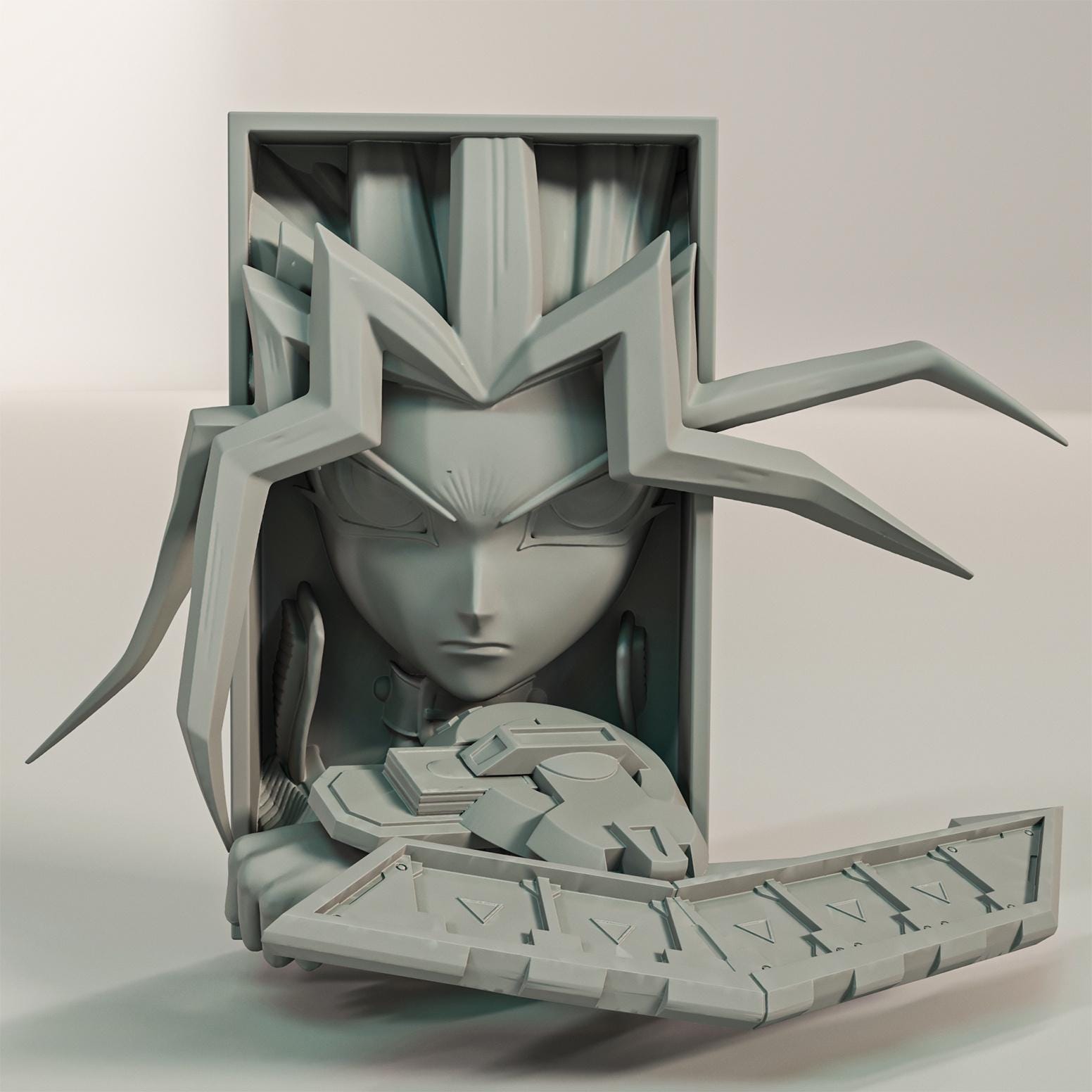 Card Battle King Book Nook | TCG Anime 3D Shadow Box | Gamer Room 3D Wall Art