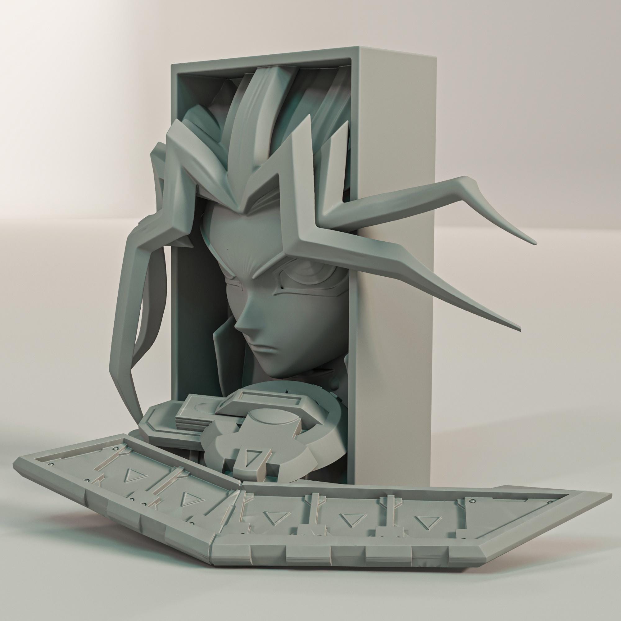 Card Battle King Book Nook | TCG Anime 3D Shadow Box | Gamer Room 3D Wall Art