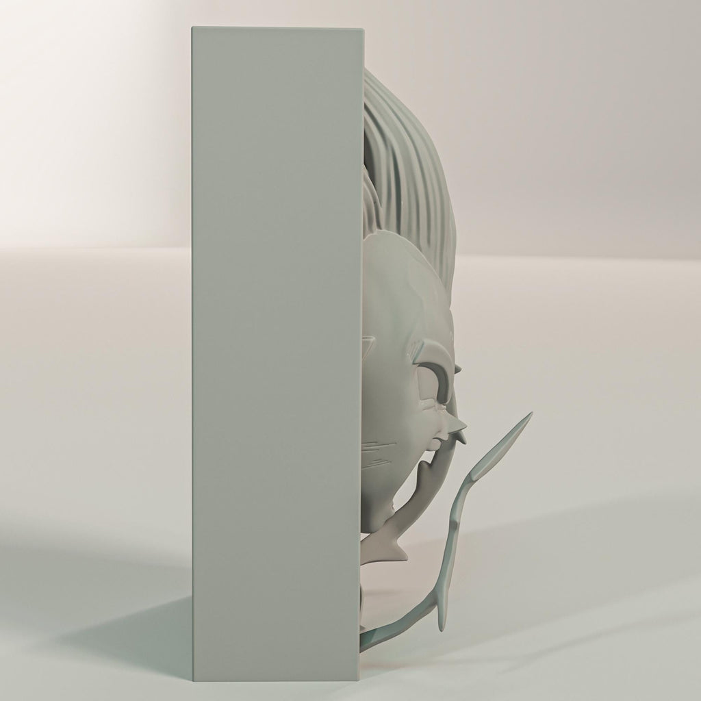 Dark Warrior Prince Book Nook | 90s Battle Anime 3D Shadow Box | Royal Redemption 3D Wall Art