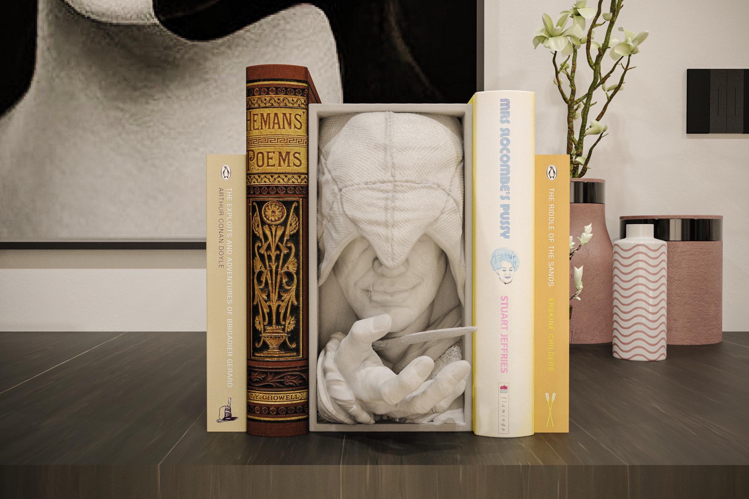 Renaissance Assassin Book Nook | Historical Gamer 3D Shadow Box | Hooded Rogue 3D Wall Art