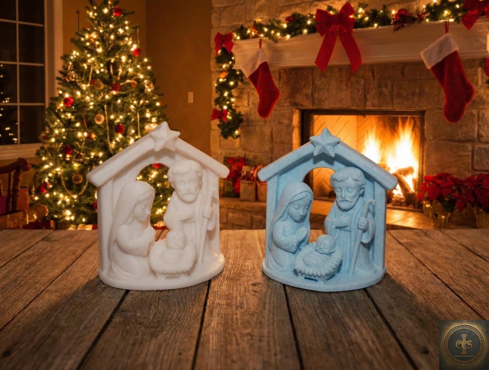3D Printed Nativity Scene | Paint Your Own Christmas Craft Kit | Christian Kids Gift