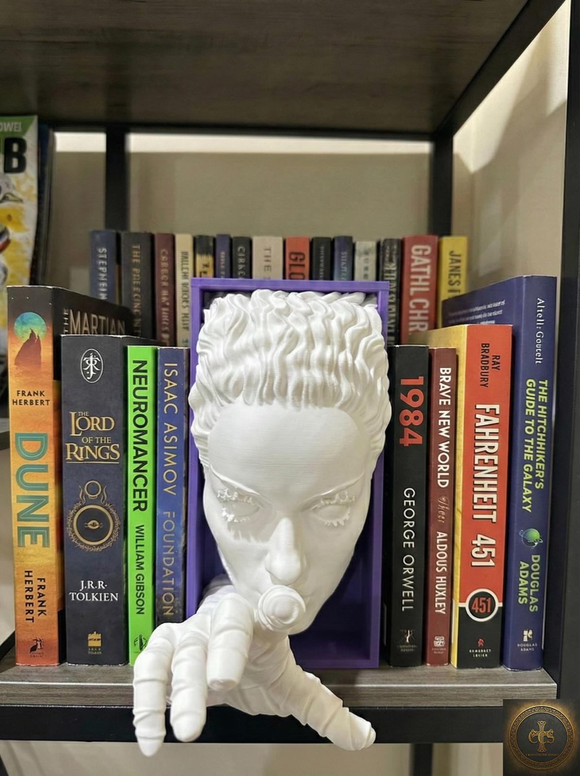 Electric Monster Bride Book Nook | Classic Horror 3D Shadow Box | Gothic Wedding 3D Wall Art