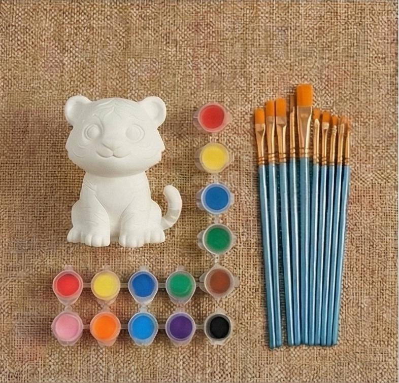Paint Your Own Animal Figurines Kit | 3D Printed DIY Kids Craft Box