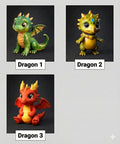 DIY Paint Your Own Dragon Figurine Kit | 3D Printed Kids Craft