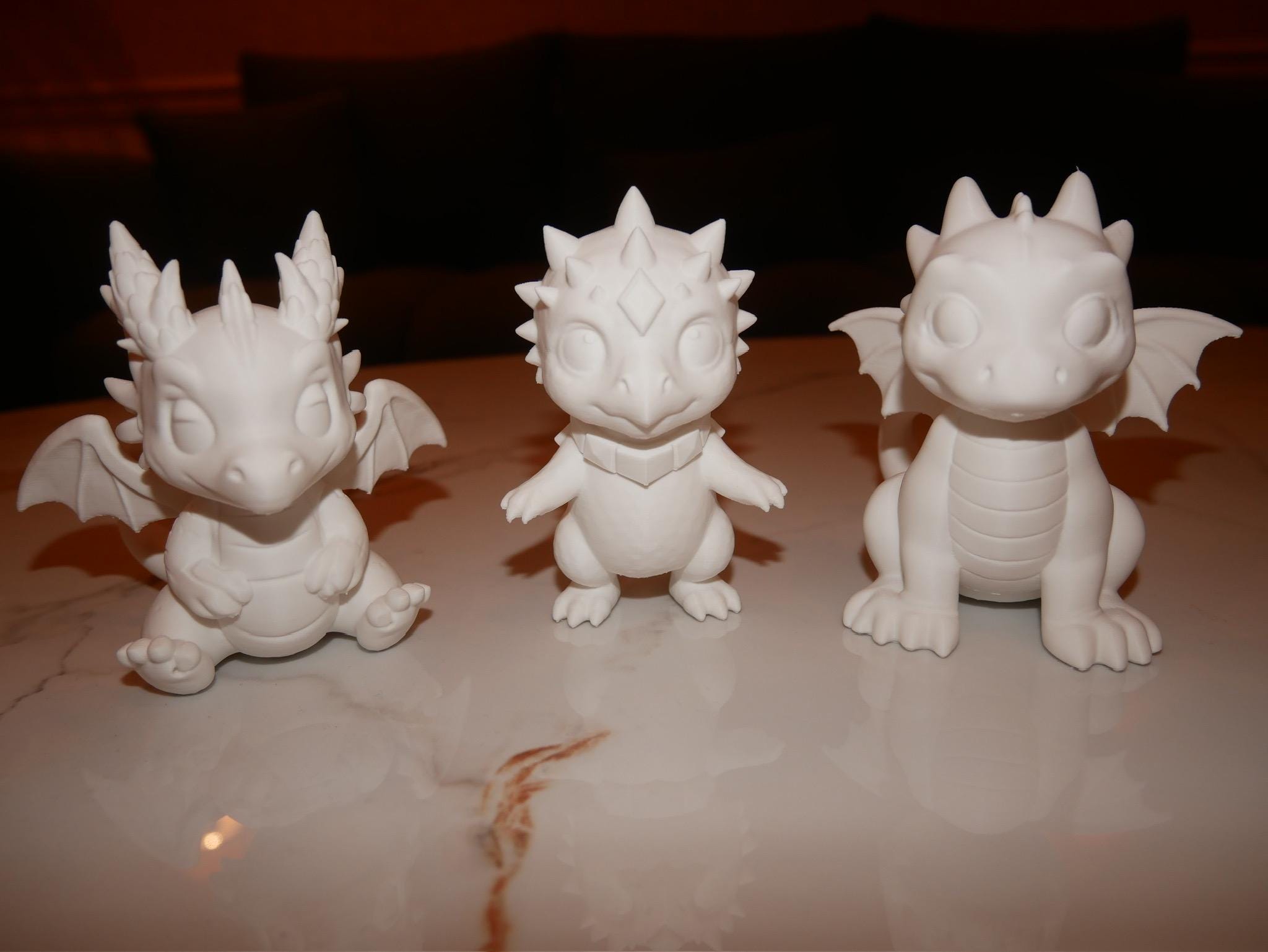 DIY Paint Your Own Dragon Figurine Kit | 3D Printed Kids Craft