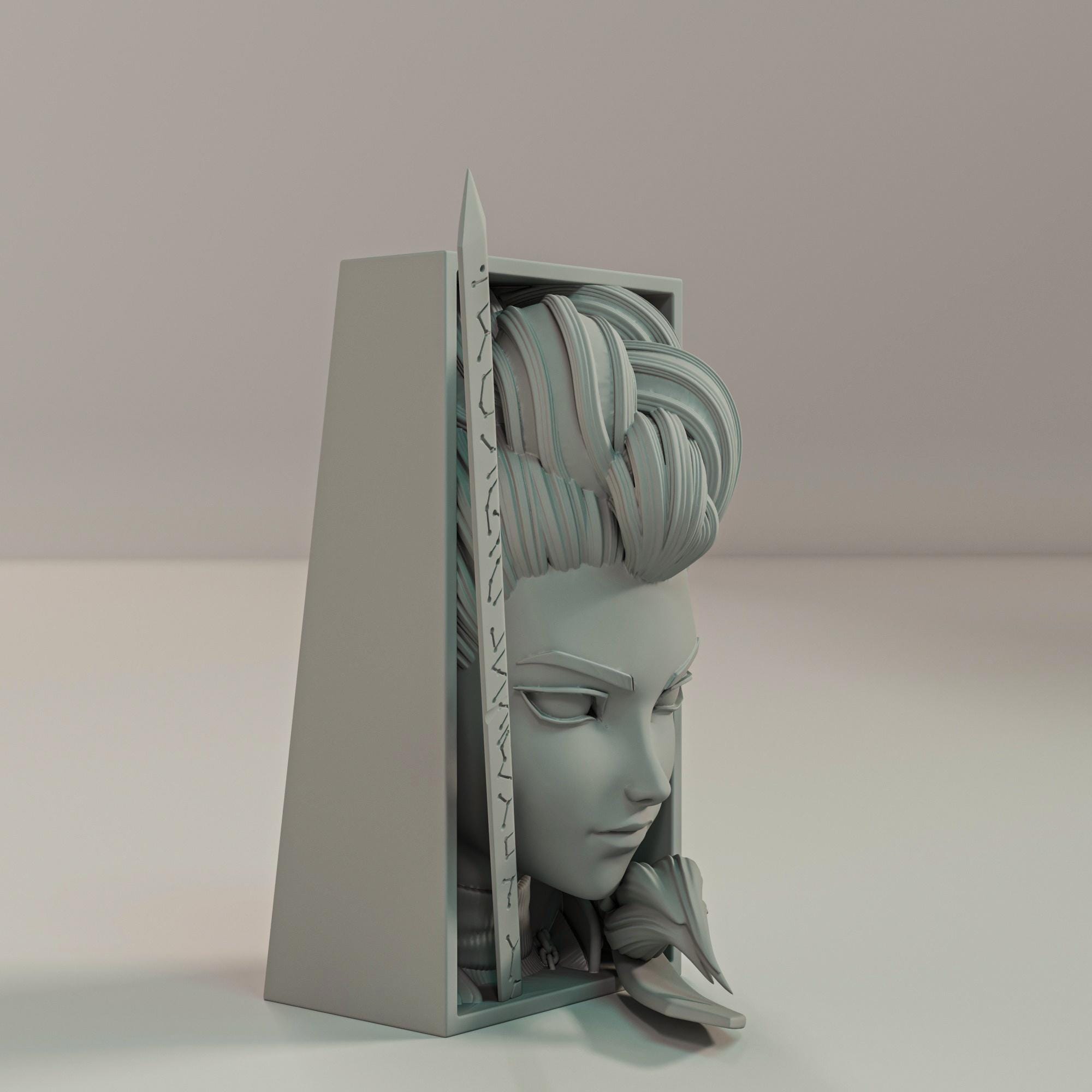 Pop Star Hunter Book Nook | Neon Action 3D Shadow Box | K-Pop Decor 3D Wall Art