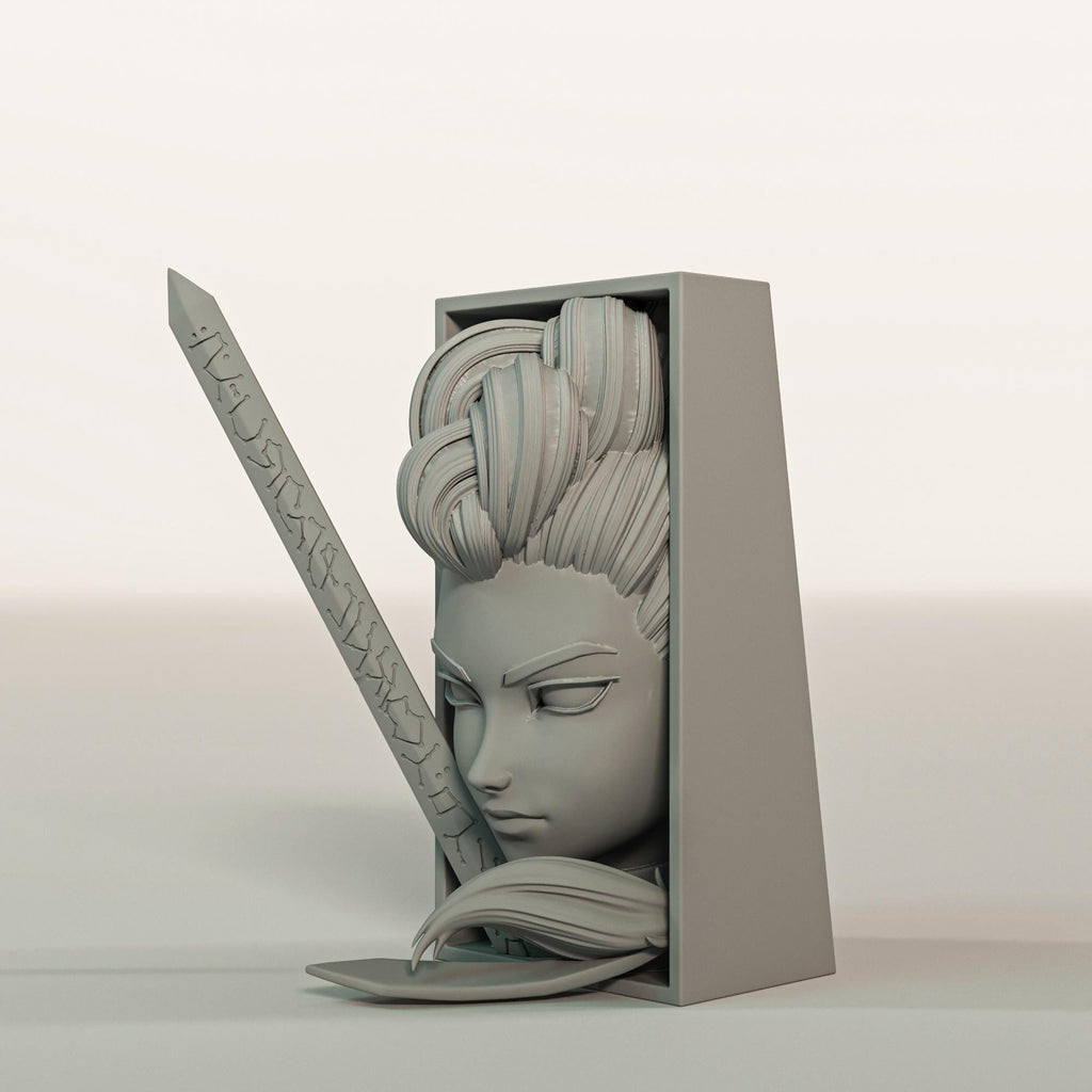 Pop Star Hunter Book Nook | Neon Action 3D Shadow Box | K-Pop Decor 3D Wall Art