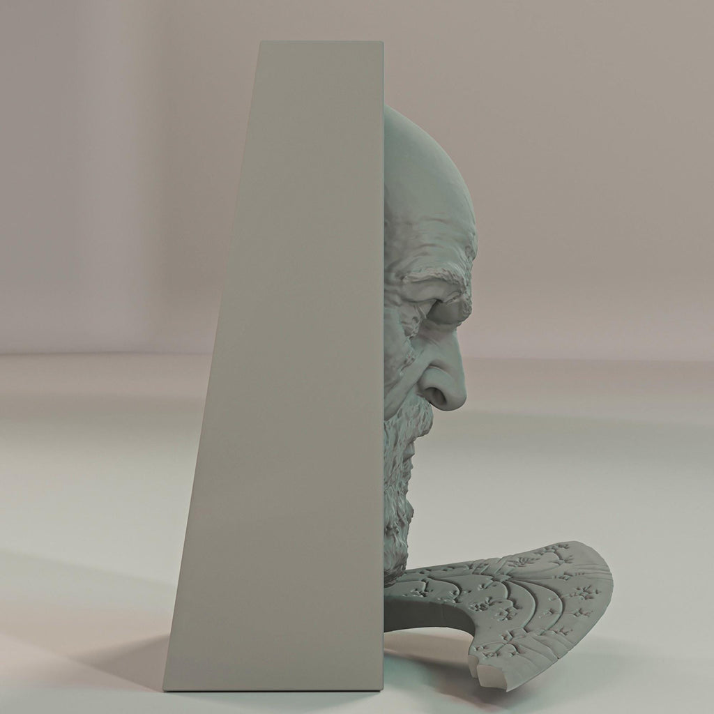 Spartan God Slayer Book Nook | Norse Mythology 3D Shadow Box | Gamer Room Decor 3D Wall Art