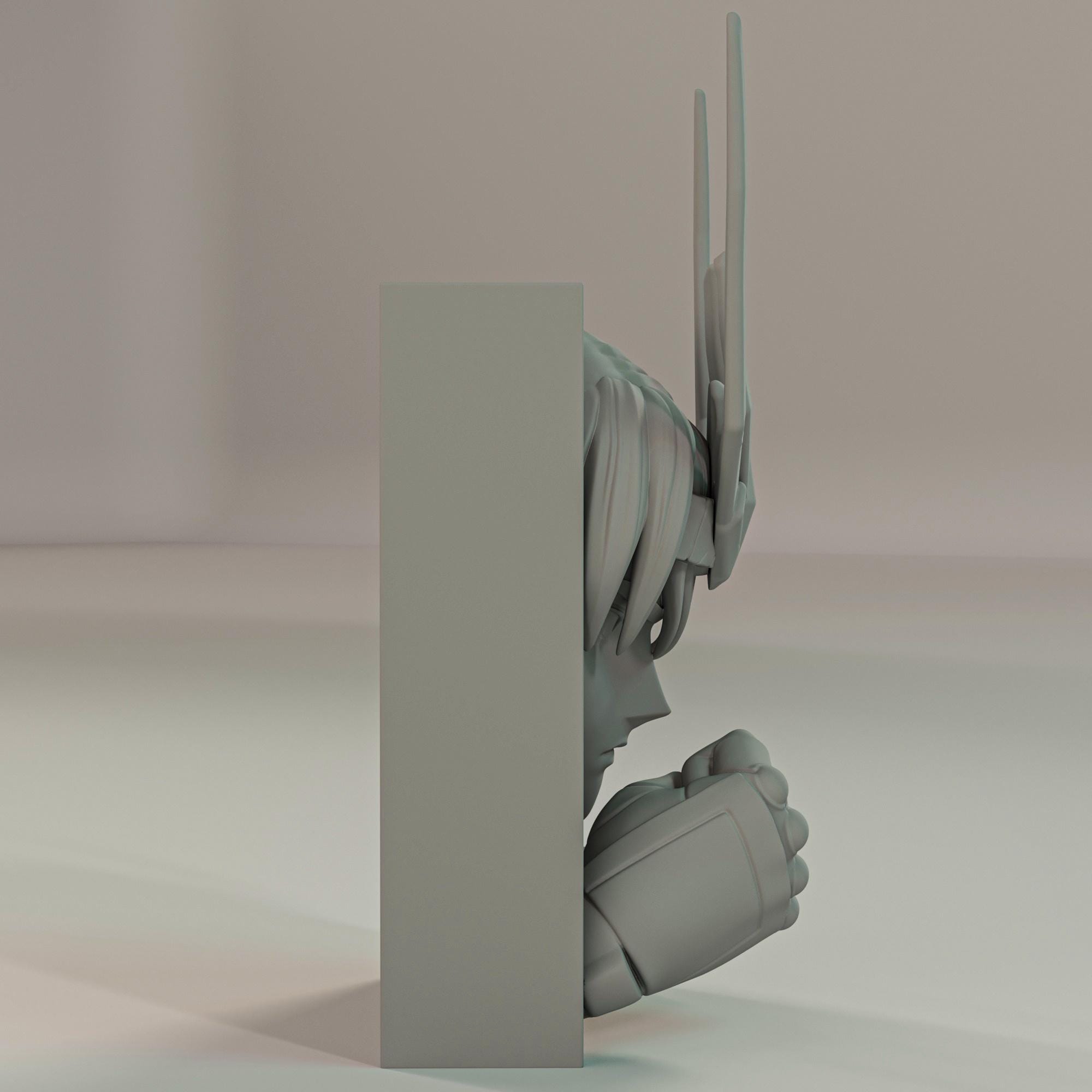 Emerald Dragon Knight Book Nook | Classic 80s Anime 3D Shadow Box | Zodiac Warrior 3D Wall Art