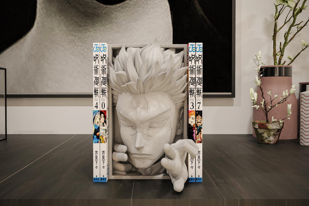 Cursed Spirit King Book Nook | Supernatural Anime 3D Shadow Box | Demon Vessel 3D Wall Art