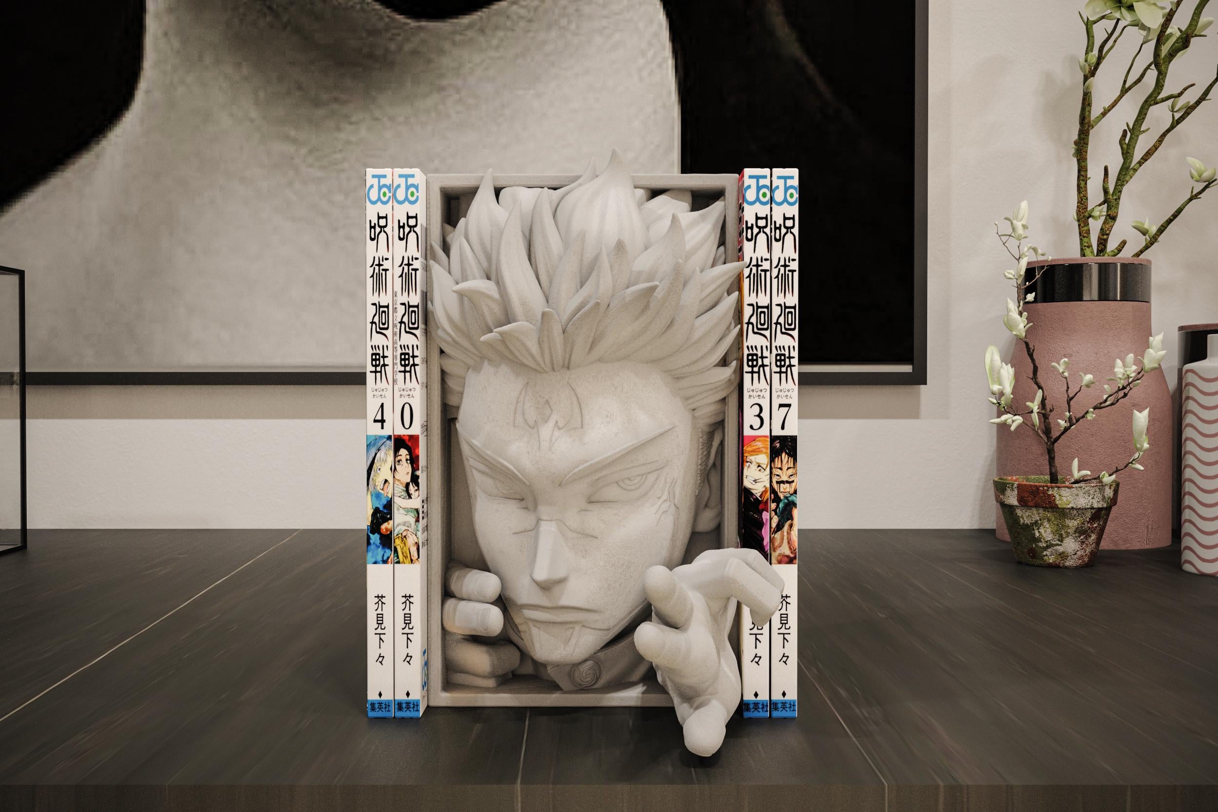 Cursed Spirit King Book Nook | Supernatural Anime 3D Shadow Box | Demon Vessel 3D Wall Art