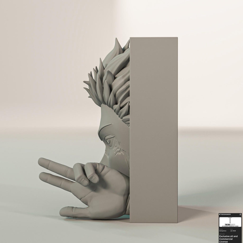 Cursed Spirit King Book Nook | Supernatural Anime 3D Shadow Box | Demon Vessel 3D Wall Art