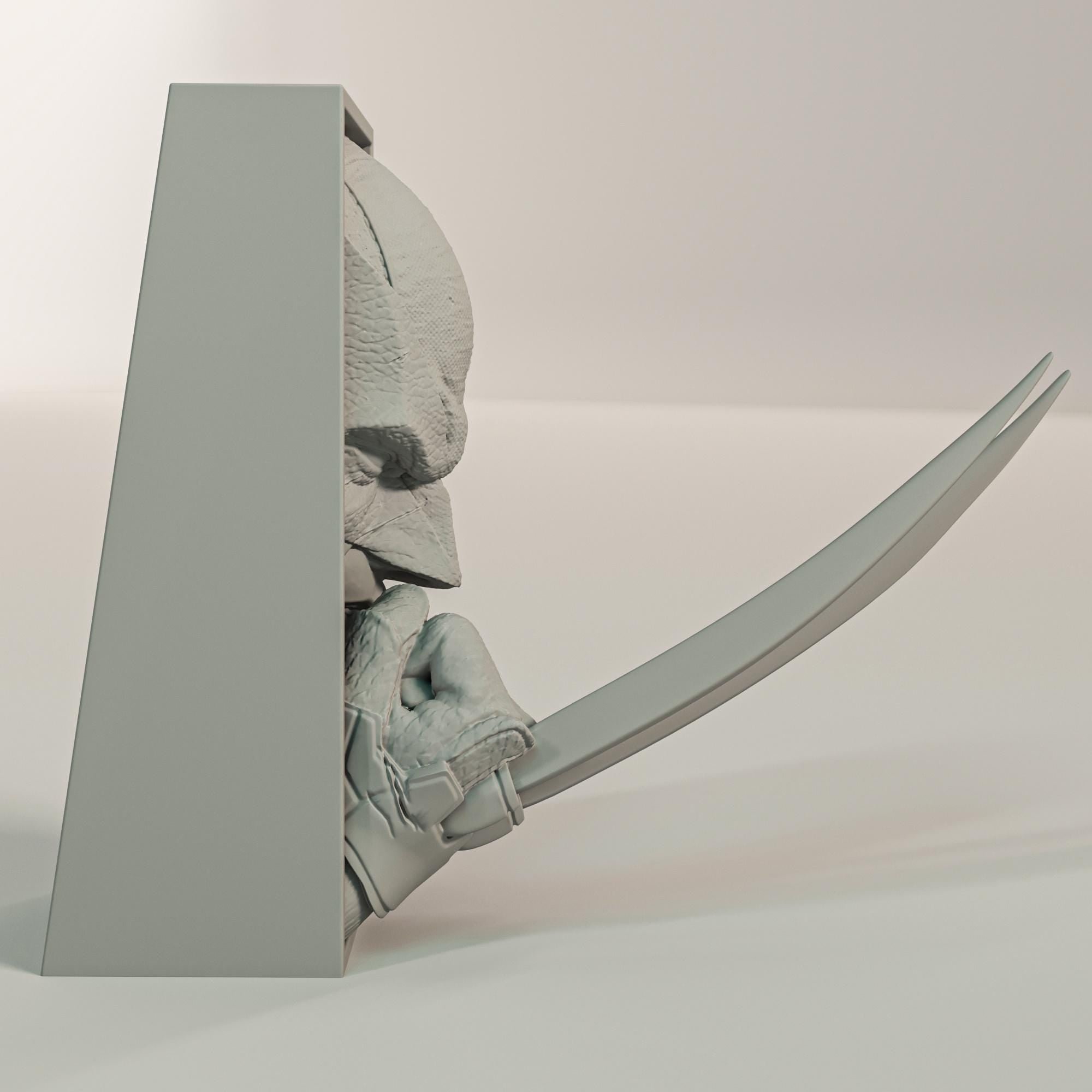 Feral Mutant Book Nook | Retro Superhero 3D Shadow Box | Metal Claws 3D Wall Art