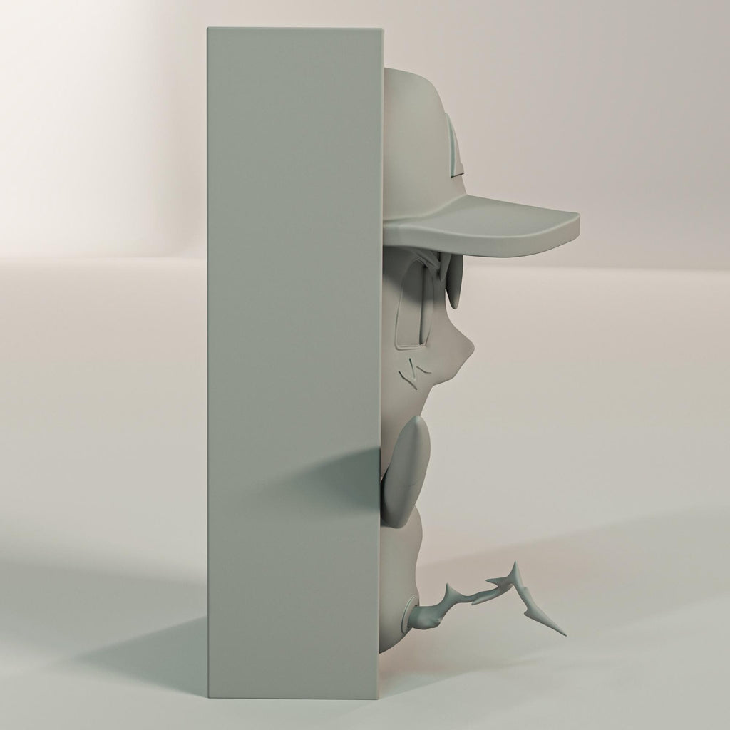 Anime Trainer Book Nook | Creature Battle 3D Shadow Box | Retro Gaming 3D Wall Art