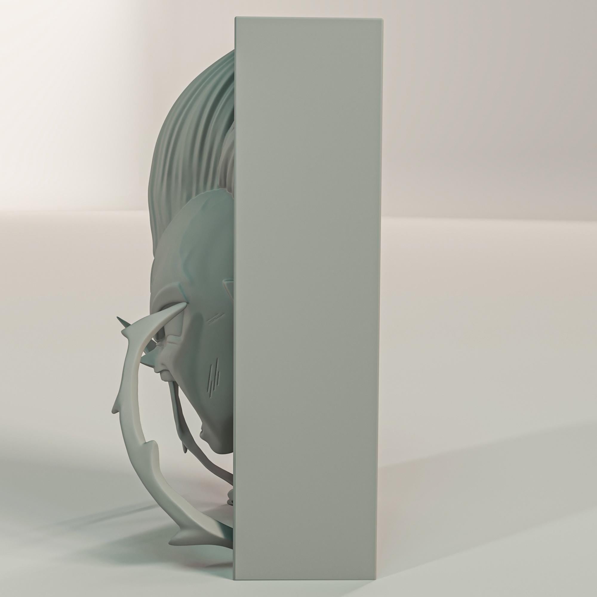 Dark Warrior Prince Book Nook | 90s Battle Anime 3D Shadow Box | Royal Redemption 3D Wall Art