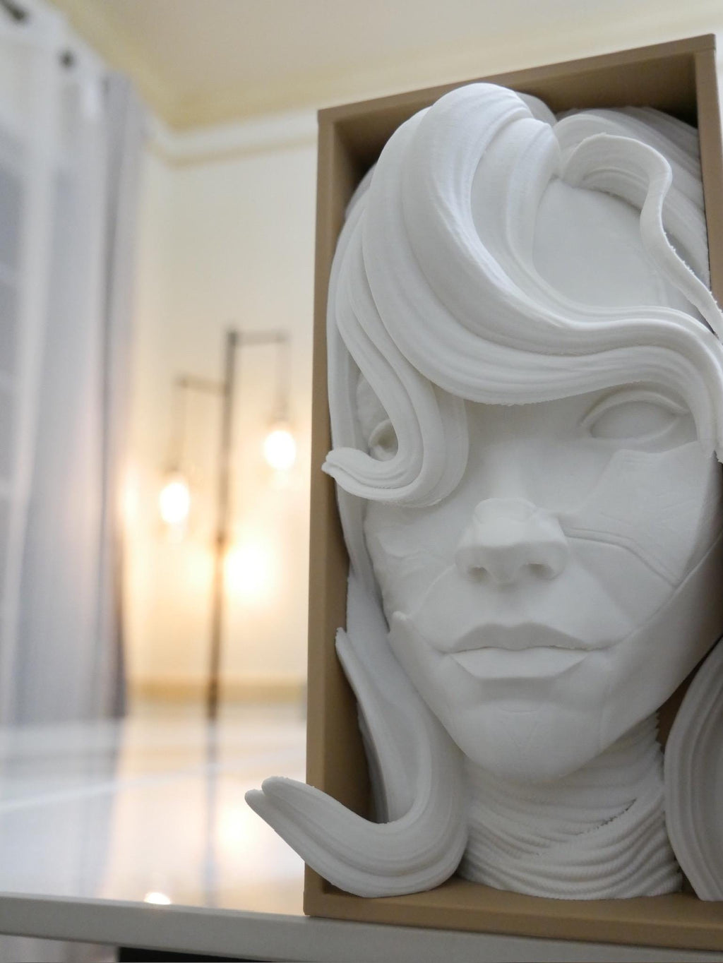 Book Nook with wood as secondary color.