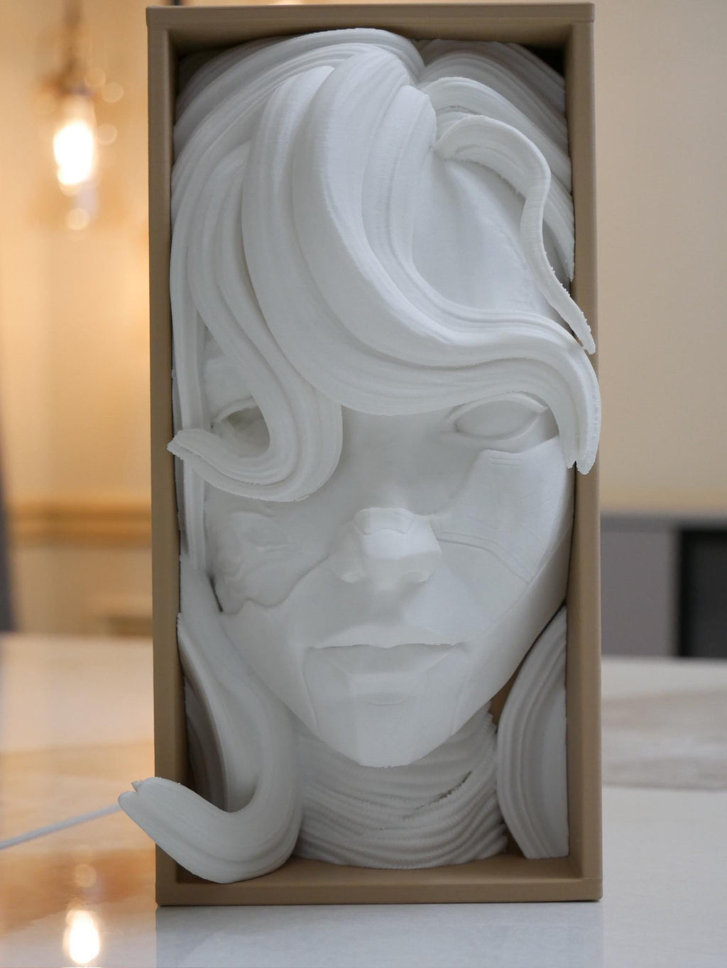 Book Nook with wood as secondary color.