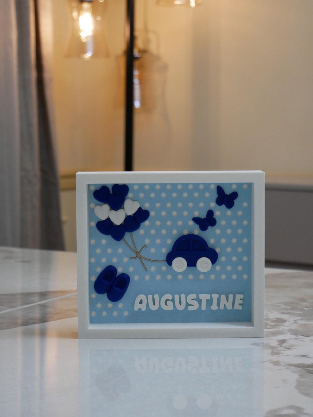 Sample baby boy frame.