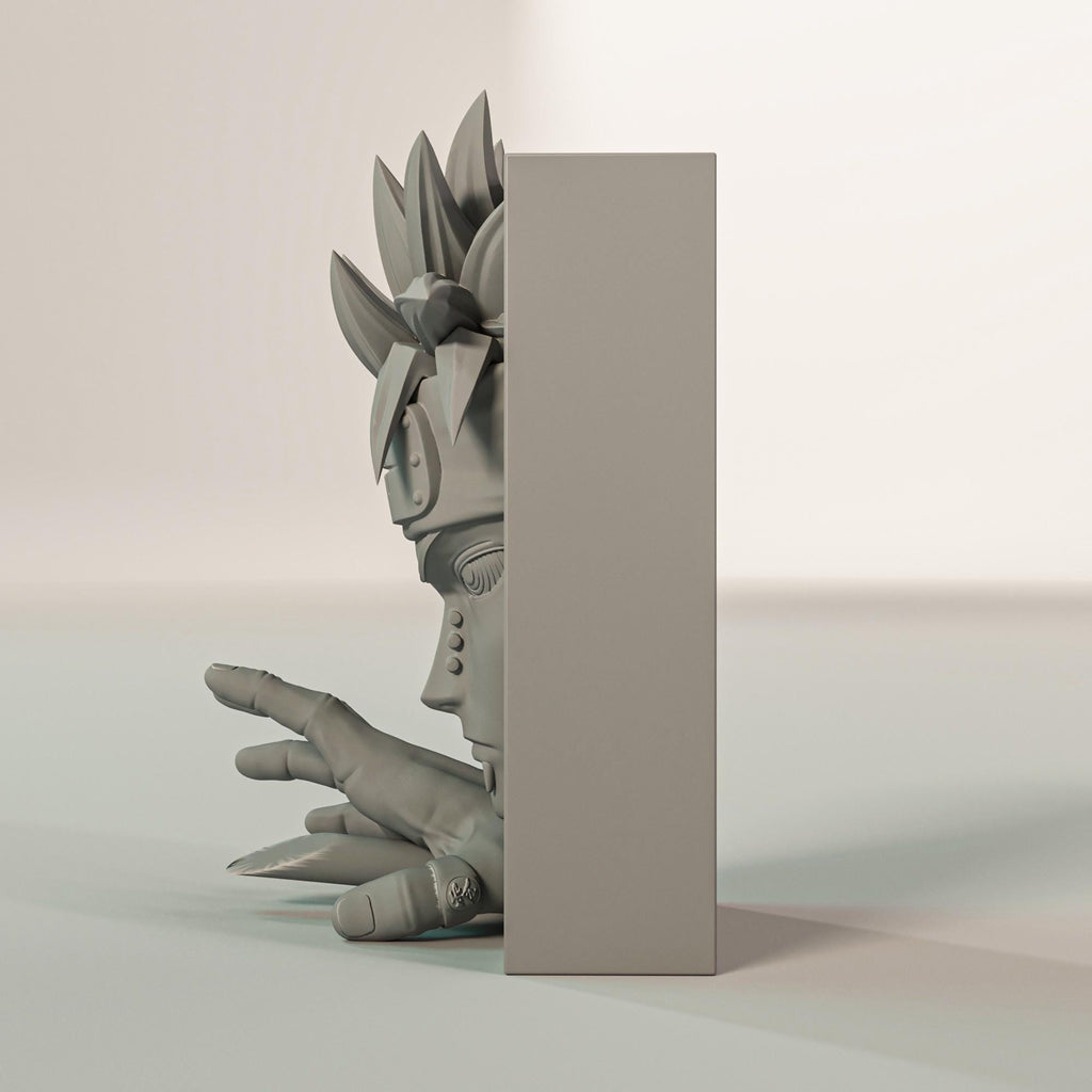 Rogue Rain Leader Book Nook | Shonen Anime 3D Shadow Box | Pierced Villain 3D Wall Art