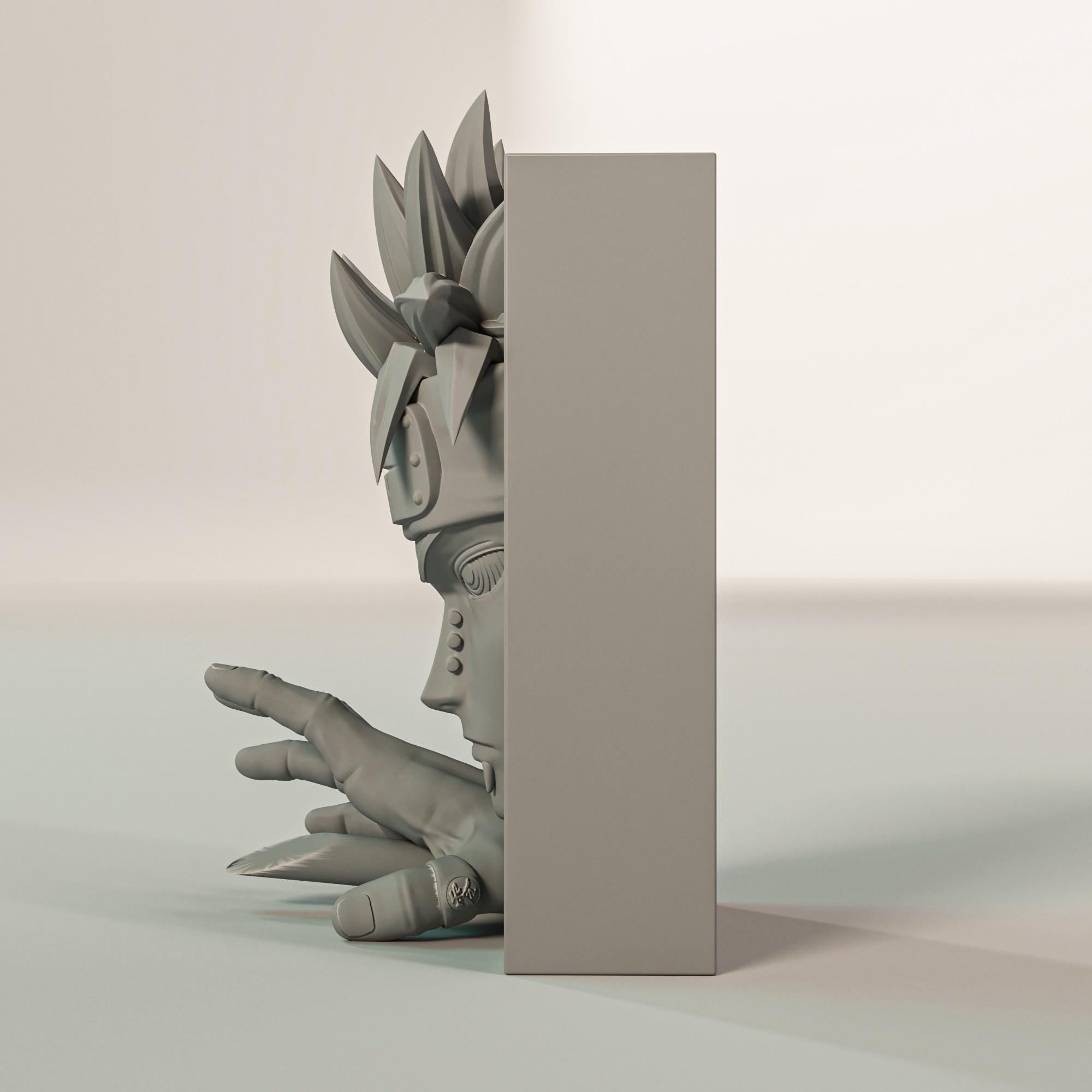 Rogue Rain Leader Book Nook | Shonen Anime 3D Shadow Box | Pierced Villain 3D Wall Art