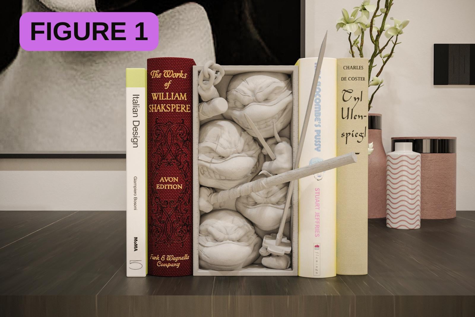 Superhero Book Nook Shadow Box | Comic Book Shelf Insert & 3D Wall Art | Action Hero Diorama Gift for Collectors