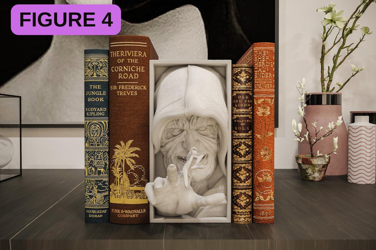 Fantasy / Sci-Fi Book Nook Shelf Insert | Magic Wizard & Space Wars Shadow Box | 3D Wall Art Diorama