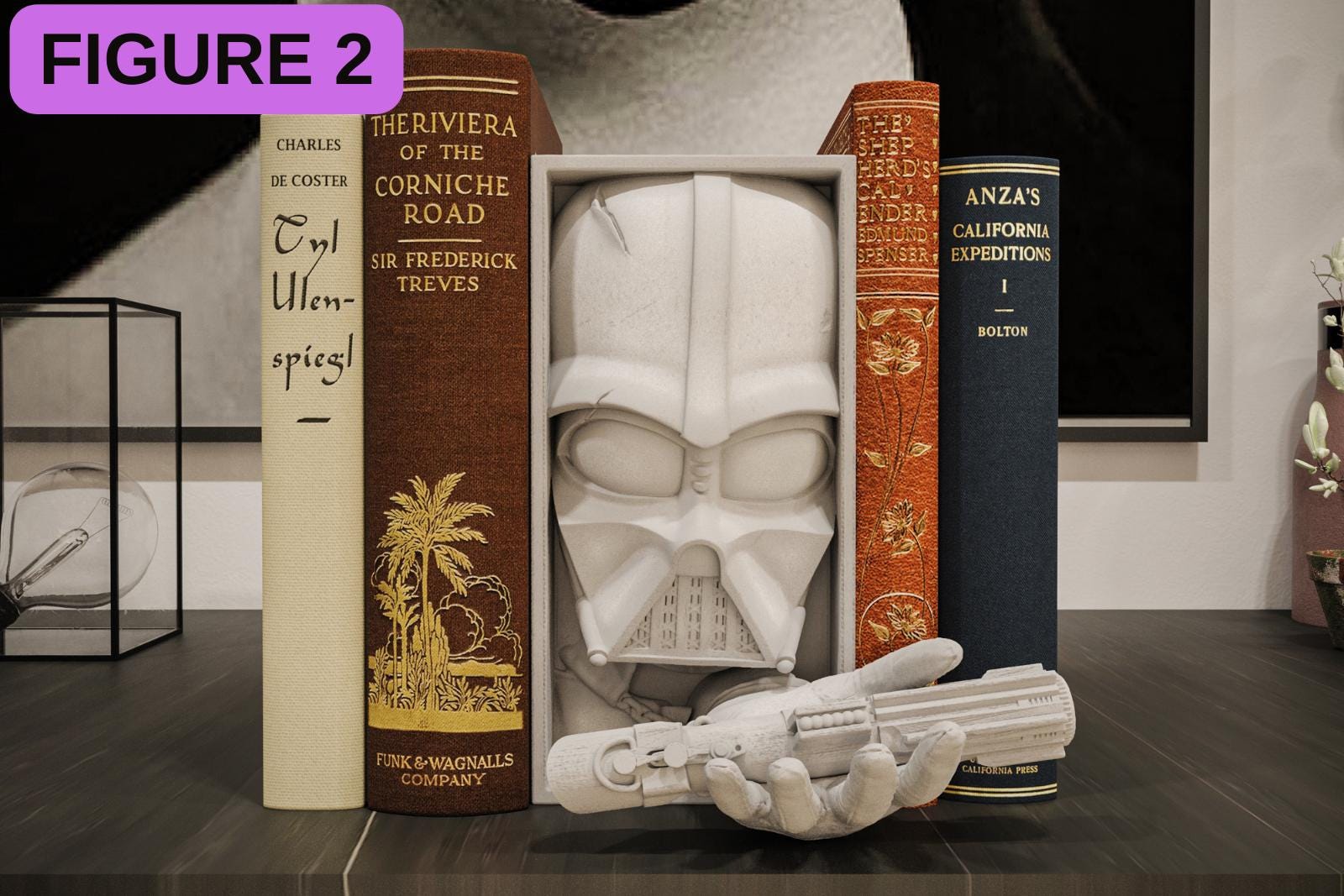 Fantasy / Sci-Fi Book Nook Shelf Insert | Magic Wizard & Space Wars Shadow Box | 3D Wall Art Diorama