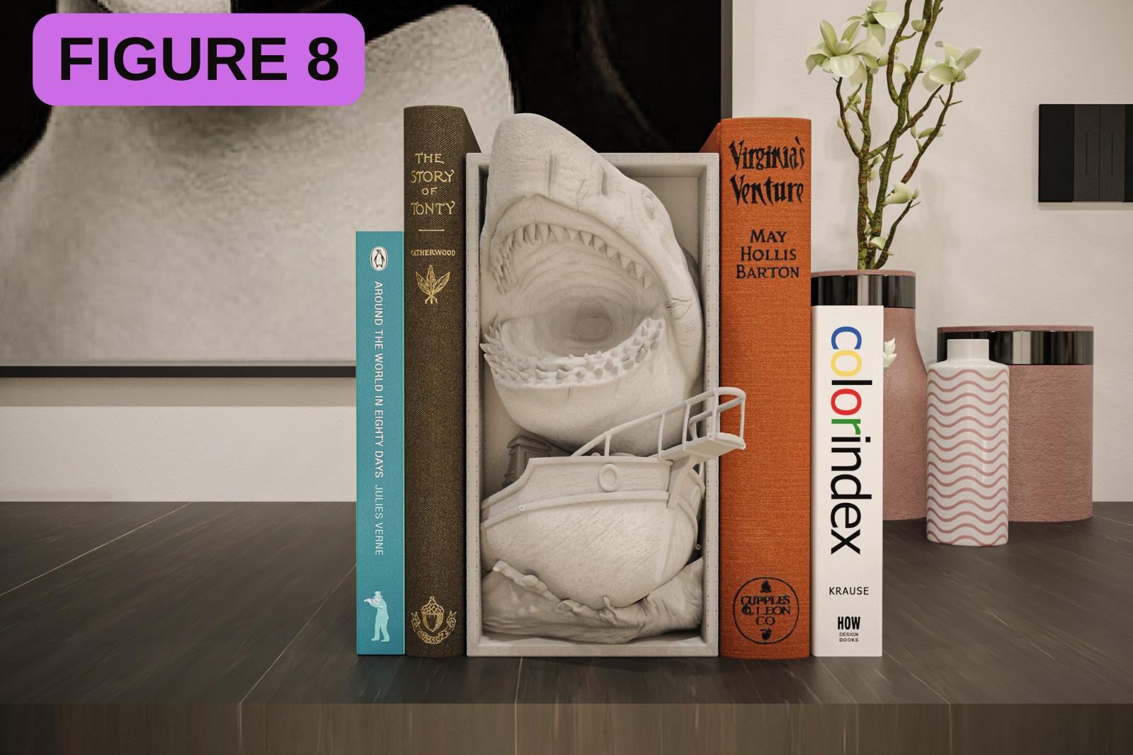 Horror Movie Book Nook Shadow Box | Gothic 3D Wall Art & Shelf Insert | Spooky Halloween Decor Gift