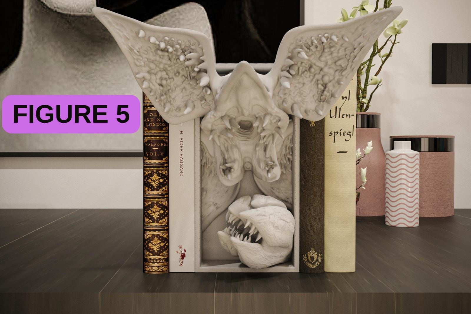 Horror Movie Book Nook Shadow Box | Gothic 3D Wall Art & Shelf Insert | Spooky Halloween Decor Gift