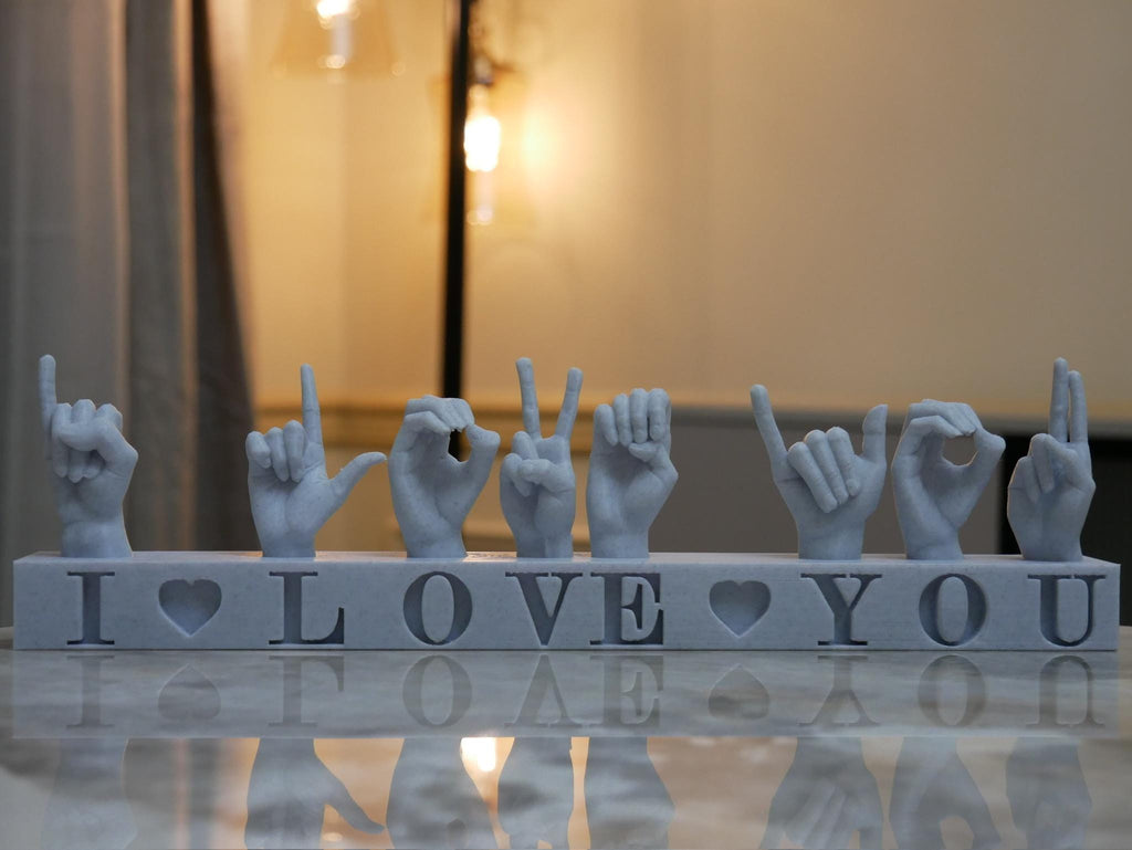 Sample print in marble white