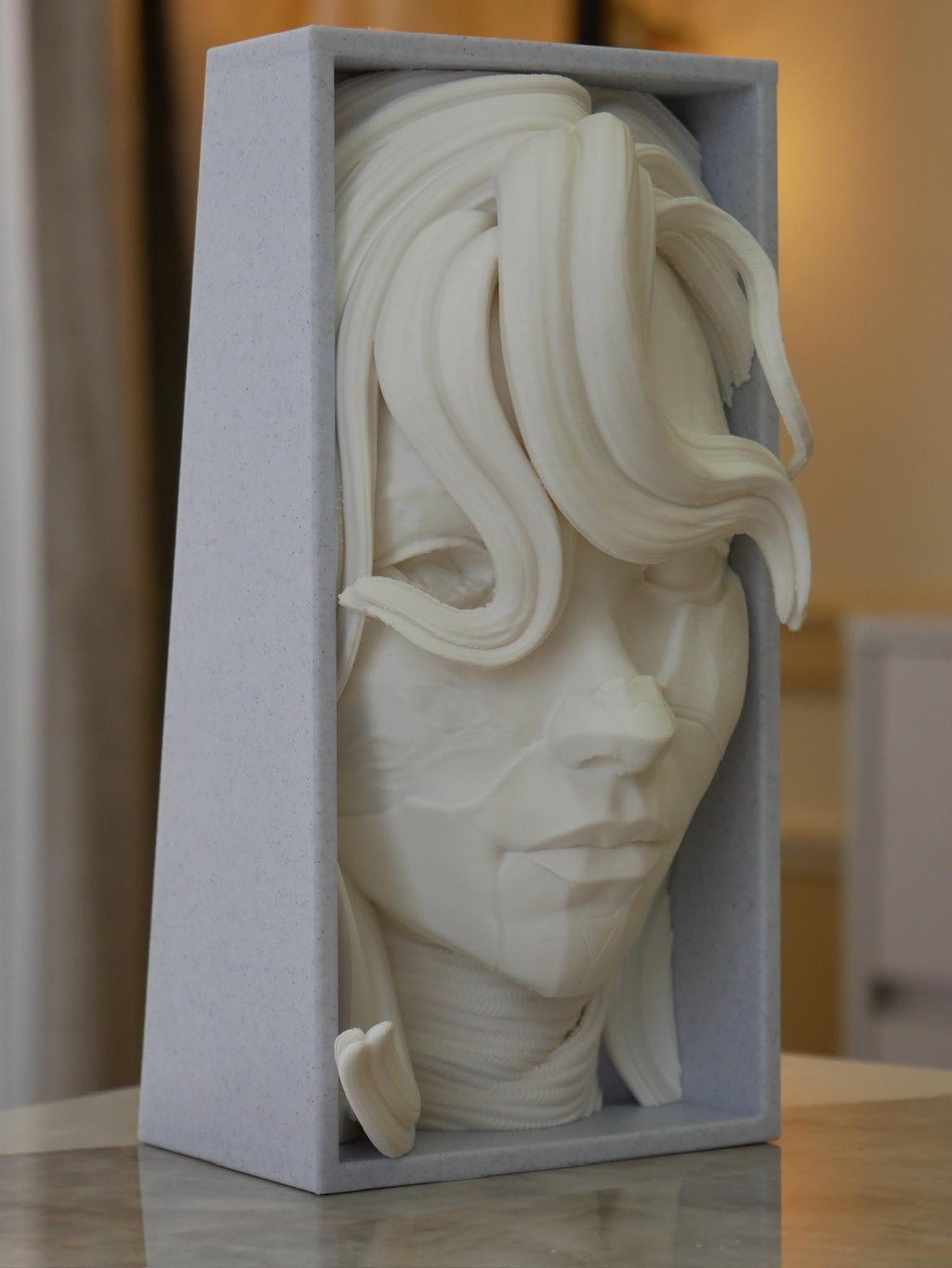 Painter Heroine Book Nook | Surreal RPG 3D Shadow Box | Fantasy Gamer 3D Wall Art