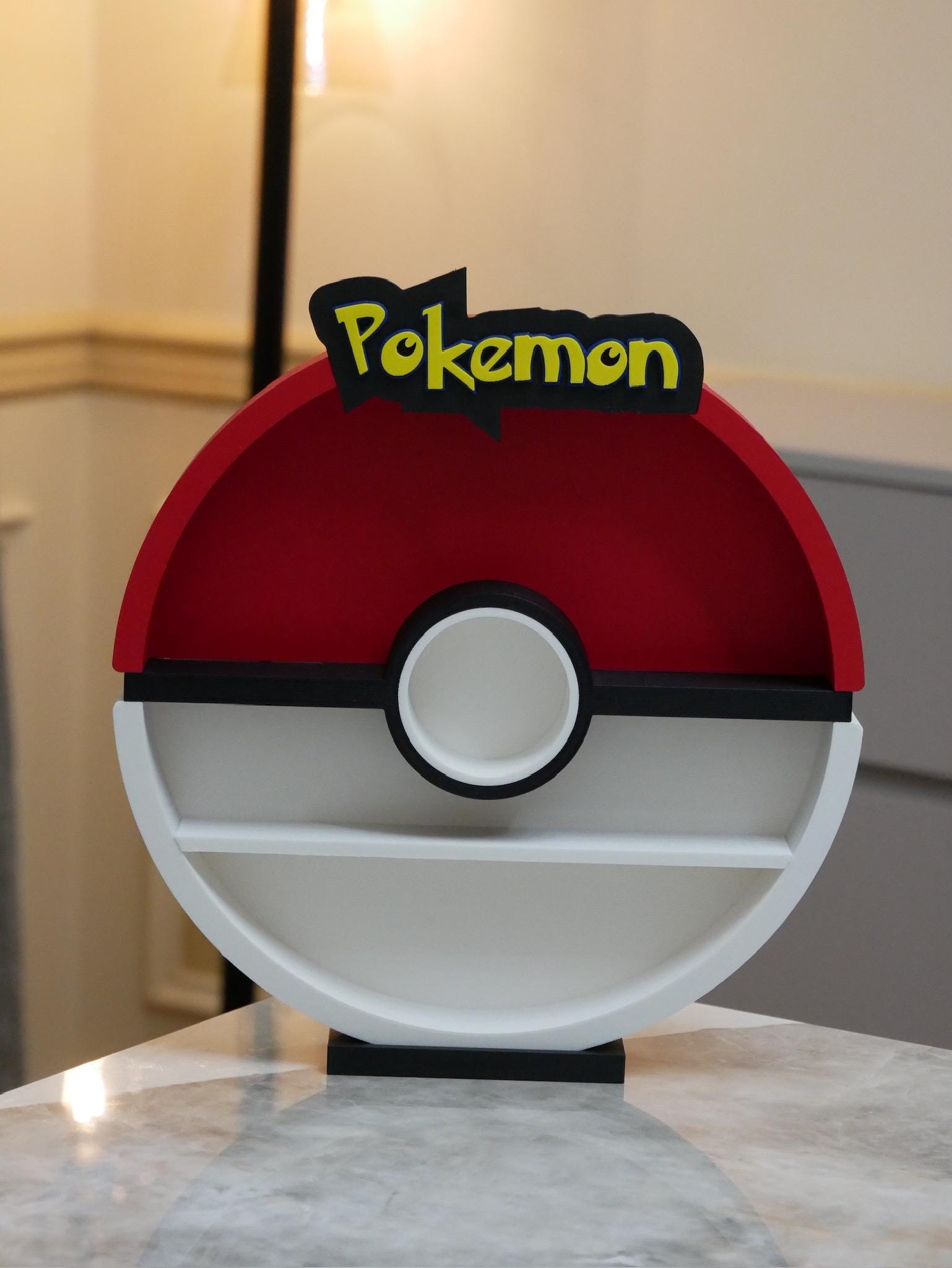 Pokéball Round Display Shelf | Pokéball Figure Stand Tray for Desk
