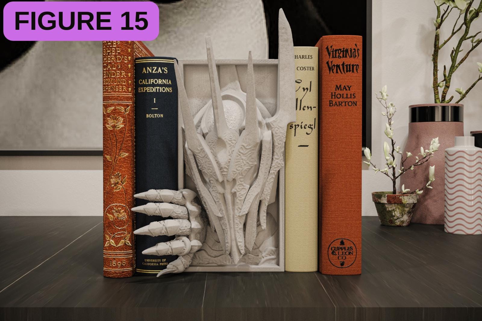 Fantasy / Sci-Fi Book Nook Shelf Insert | Magic Wizard & Space Wars Shadow Box | 3D Wall Art Diorama